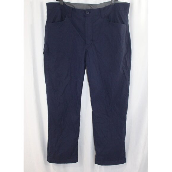 Eddie Bauer Other - Eddie Bauer Mens Blue Fleece Lined Outdoor Hiking Pants 38x30 ACTUAL 28
